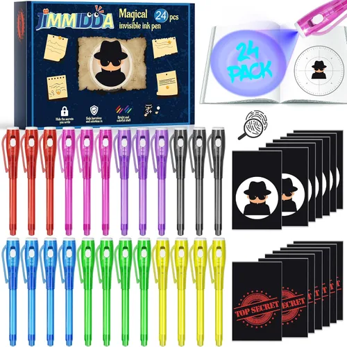 Miniatura 8 de Juego de Tinta Invisible Espía para Niños, Juguetes de Regalo de Fiesta para Niñas y Niños, Marcadores Mágicos para Niñas y Niños, Diversión al Aire