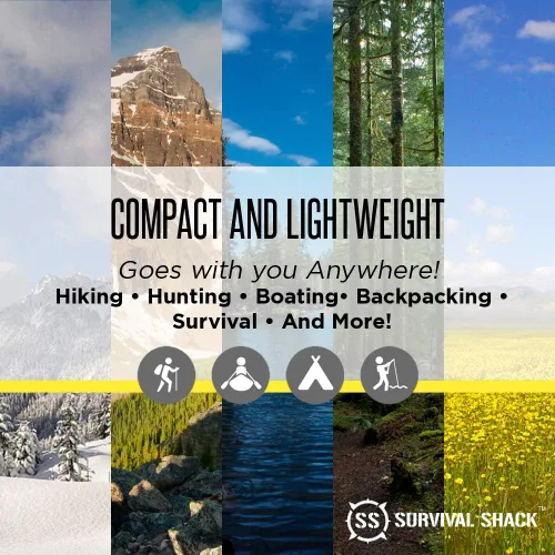 Miniatura 5 de SharpSurvival Shack - Tienda de campaña de supervivencia de emergencia – Tienda de campaña de tubo Mylar para 2 personas – Ligero 8 x 5 pies refugio