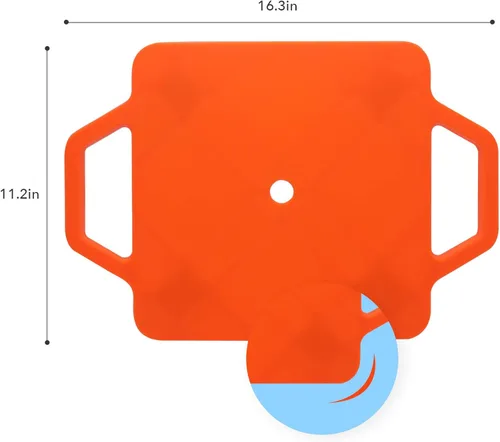 Miniatura 3 de Tabla de sentarse para niños con ruedas universales – Scooter de plástico de seguridad para niños de 6 a 12 años – Scooter deportivo manual con asas