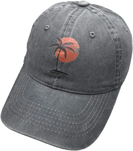 Miniatura 3 de Kamaple Gorras de béisbol de palmera para verano, para playa, al aire libre, ajustable, para papá