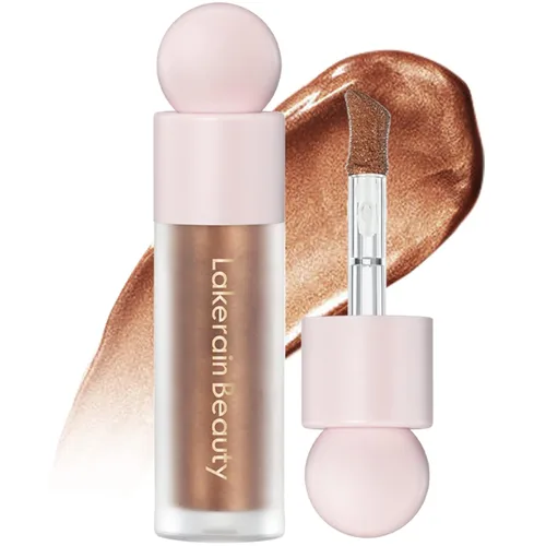 Miniatura 9 de Erinde Iluminador líquido, Barra bronceadora facial, Acabado natural brillante, Crema iluminadora sedosa y ligera de mezcla fácil, Sin crueldad, 01#