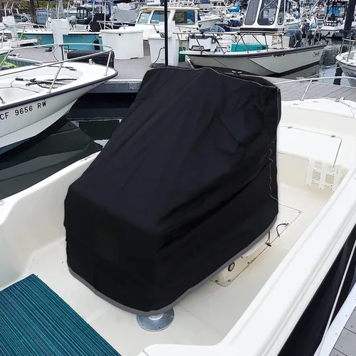 Miniatura 5 de Cubierta de consola central para barco, cubierta de consola marina impermeable 600D, cubierta de consola central de protección solar, protección