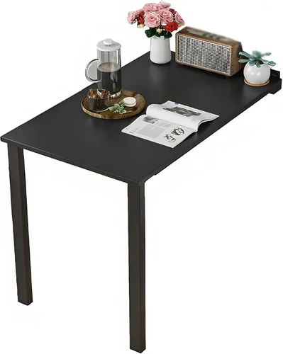 Mesa plegable montada en la pared, mesa de comedor abatible de madera con patas de soporte, 29 pulgadas de largo x 17.7 pulgadas de ancho x 29.5