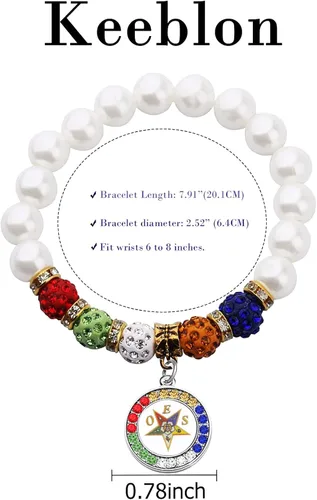 Miniatura 6 de Pulsera OES de la Orden de la Estrella del Este, pulsera de la hermandad de mujeres y niñas