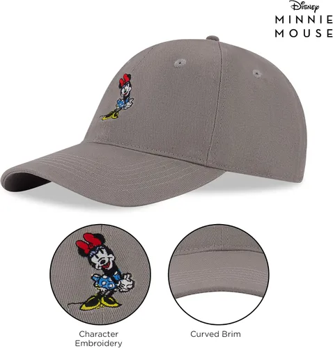 Miniatura 5 de Disney Gorra de béisbol para mujer, gorro ajustable de Minnie Mouse para adultos