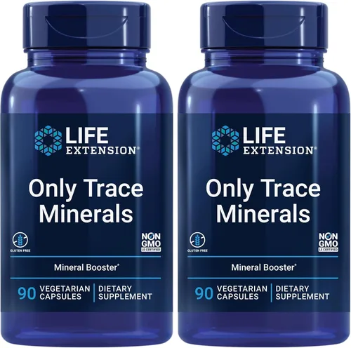 Miniatura 10 de Life Extension Only Trace Minerals, una dosis diaria de zinc, Cromo, boro, cobre, manganeso, sulfato de vanadilo, sin gluten, sin OGM, vegetariano