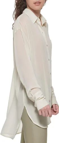 Miniatura 3 de DKNY Camiseta deportiva con botones para mujer