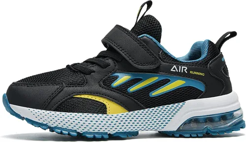Miniatura 2 de Jinta Shoes Zapatos deportivos para niños y niñas, tenis deportivos, gimnasio, correr, correr, Azul