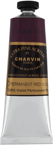 Miniatura 131 de Charvin Pintura acrílica profesional extrafina – verde absenta, tubo de 2.1 fl oz, pigmentos de triple fresado, resistente a la luz, pinturas