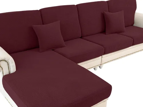 Miniatura 17 de LA MEACK - Fundas para cojines de sofá, funda para cojín de asiento, funda elástica para sofá, fundas separadas para sofá seccional, protector