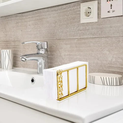 Miniatura 6 de Vplus Paquete de 600 servilletas de papel desechables de 3 capas de alta calidad, desechables, suaves y absorbentes, para cocina, bodas, fiestas