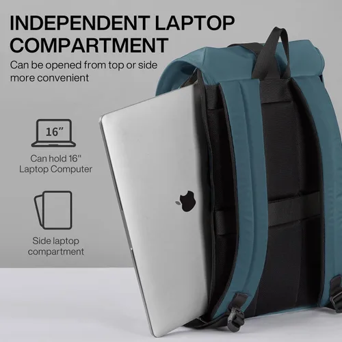 Miniatura 3 de mixi Mochila de viaje para laptop para mujeres y hombres, mochila de mano para portátiles de 16 pulgadas, bolsas ligeras para estudiantes
