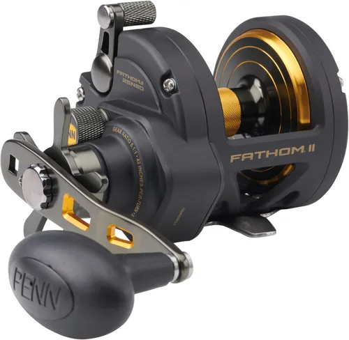 Miniatura 7 de Penn Fathom II Star Drag - Carrete de pesca convencional, oro negro, 25N