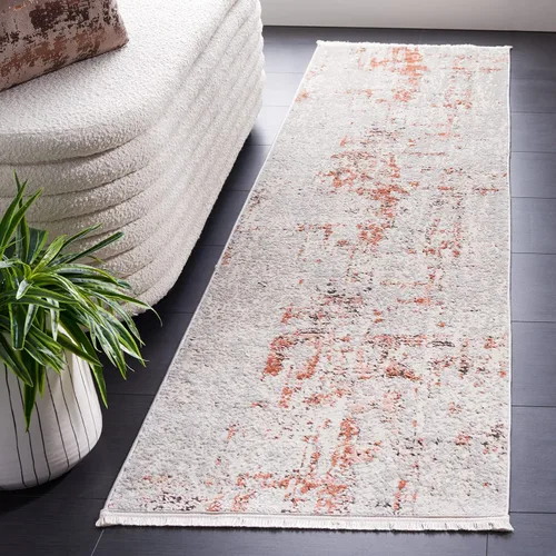Miniatura 17 de SAFAVIEH Shivan Collection - Alfombra decorativa de 2 pies 2 pulgadas x 4 pies, gris y dorado, diseño abstracto moderno, no desprende pelusa