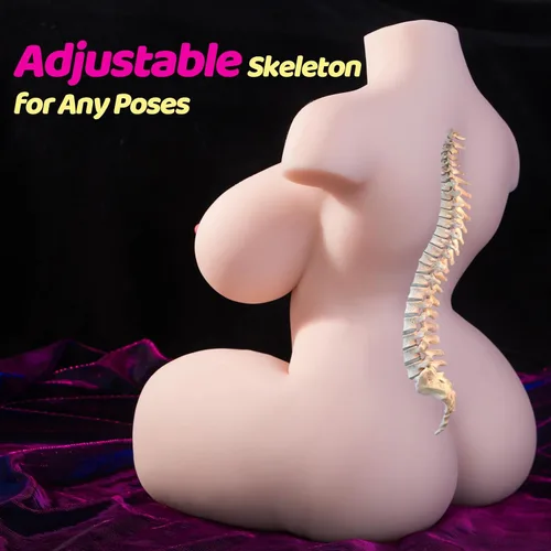 Miniatura 6 de Muñeca sexual de tamaño real de 19.2 libras para hombres, muñecas sexuales realistas con pechos grandes y trasero, masturbador 3 en 1, vagina