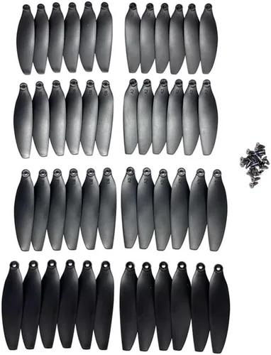 Miniatura 5 de E88EVO Plegable RC Quadcopter Piezas de repuesto Hélices de hoja con accesorios de tornillo para E88 EVO Drone (16 PCS)