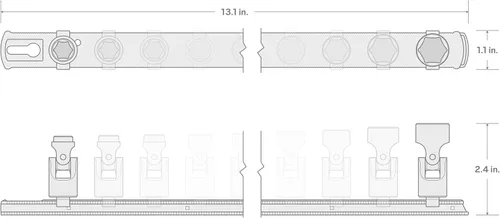 Miniatura 7 de TEKTON - Juego de llaves articuladas tipo dado universal de 3/8 pulgadas, 10 unidades (10 - 19 mm) SHD91119