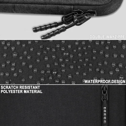 Miniatura 4 de Funda protectora para laptop de 14 pulgadas, a prueba de golpes, para Apple MacBook Pro, resistente al agua, con bolsillos, funda para computadora
