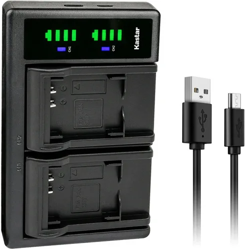 Kastar CGA-S007 LTD2 Cargador de batería USB compatible con Panasonic CGA-S007 CGA-S007A CGA-S007A/1B CGA-S007E, CGR-S007, DMW-BCD10, Panasonic