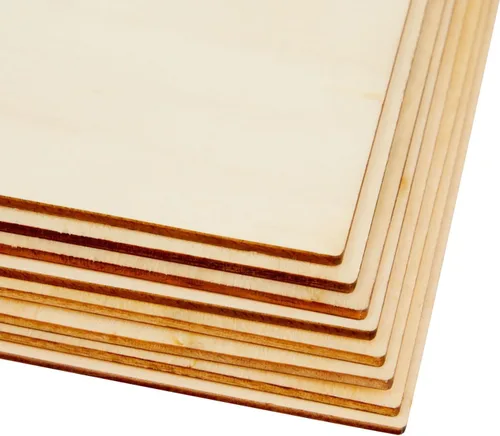 Miniatura 7 de Bright Creations Cuadrados de madera – Paquete de 8, madera contrachapada de tilo de 8 x 8 pulgadas y 1/8 pulgadas de grosor, paneles de madera