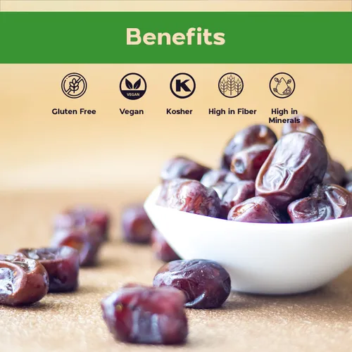Miniatura 6 de Sincerely Nuts Dátiles secos sin hueso sin azúcar añadido, 1 libra, piezas de dátiles secos enteros frescos sin azúcar - Dátiles naturales sin