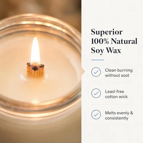 Miniatura 6 de Hug in a Jar - Vela perfumada para mujer, higo de aromaterapia y pomelo, cera de soja de larga duración, regalo para cumpleaños, condolencias