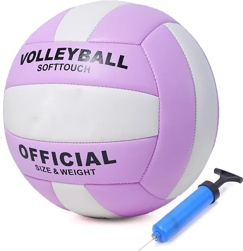 Miniatura 8 de ABAJI Pelota oficial de voleibol más gruesa de poliuretano impermeable antiexplosión 15+ años para niños y niñas, juego de entrenamiento