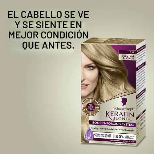 Miniatura 4 de Schwarzkopf con queratina color para el cabello Medium Blonde