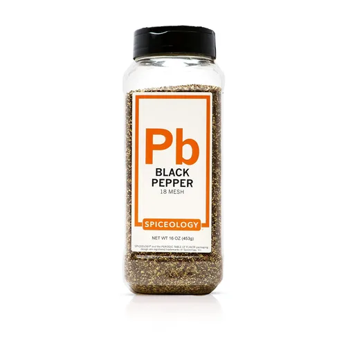 Miniatura 11 de Spiceology - Pimienta negra extra gruesa - Uso en: carne de res, cerdo, pollo, pescado, caza o verduras - 16 pimienta molida de malla - Pimienta a