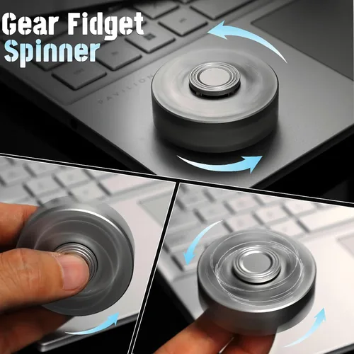 Miniatura 4 de Juguetes de Spinner Fidget de aleación genial, juguetes de Spinner Fidget de metal para niños y adultos, cubo Fidget bloque de cadena pequeña