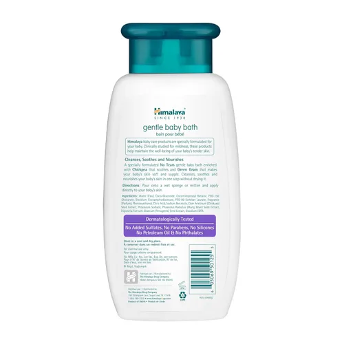 Miniatura 2 de Himalaya Gentle Baby Bath, Baby Wash, libre de parabenos, SLS/SLES y ftalatos (6.8 fl oz 1-PACK)