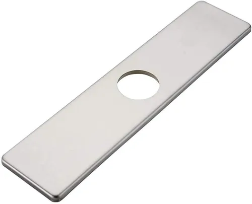 Miniatura 6 de Homevacious 10.2 pulgadas grifo del fregadero del baño o grifo de cocina placa base agujero cubierta placa cromo circular acero inoxidable