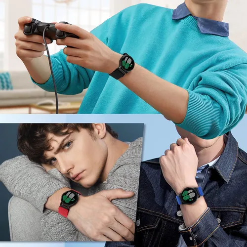 Miniatura 7 de enkic Paquete de 10 bandas elásticas de 0.78 pulgadas compatibles con Samsung Galaxy Watch 6/5/4 de 1.575 pulgadas, 1.732 pulgadas, Watch 5