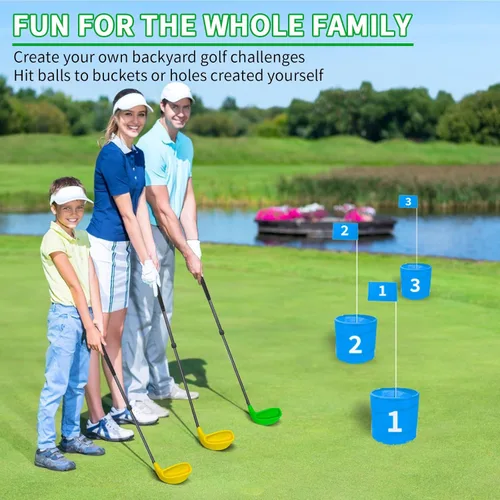 Miniatura 7 de Golf Club with Oversize Head, Right-Handed Plastic Chipping Clubs for Outdoor Backyard Game Training Practice, Golf Accessories Gifts for Men