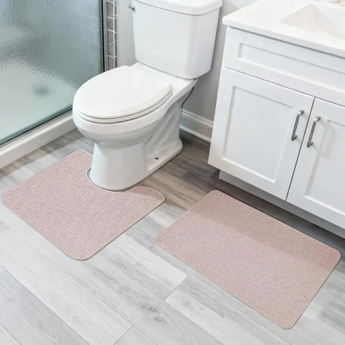 Miniatura 50 de Bosap Alfombra de Baño, Alfombras Corredoras de Baño Ultra Delgadas, Alfombras de Baño Grandes para Baño, Secado Rápido, Antideslizante, Lavable a