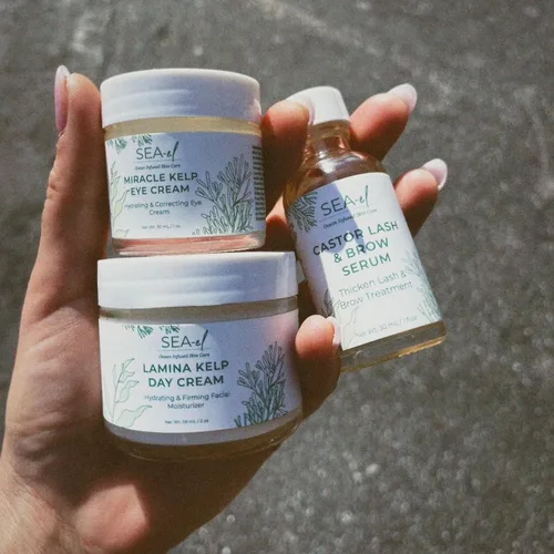 Miniatura 5 de Sea El Castor - Suero orgánico de ricino para pestañas y cejas, aceite de romero y aceite de semilla negra, acondicionador para el cabello, pestañas