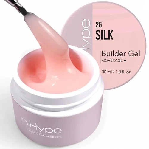 Miniatura 17 de IN.HYPE Gel duro profesional UV/LED para extensión de uñas, fortalecimiento, superposiciones de lima (lechoso #1)