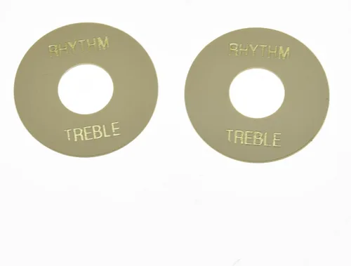 Miniatura 5 de KAISH 2 unids negro con letra dorada LP interruptor de palanca de guitarra placa de ritmo agudos anillo para Les Paul