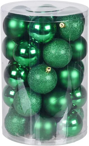 Miniatura 9 de GOODLYGHTS 30 Adornos de Bola de Navidad, 1.18" Decoraciones de Árbol de Navidad Irrompibles, Bola Colgante Perfecta para Decoración de Fiestas