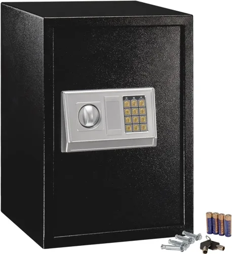 Miniatura 6 de Happygrill Caja fuerte electrónica digital, caja fuerte grande del gabinete de seguridad de la cerradura del teclado para el banco del hotel