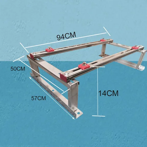 Miniatura 2 de Soporte para manipulador de aire, base de bomba de calor, soporte de suelo para aire acondicionado mini dividido sin conductos, soporte