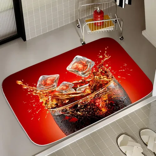 Miniatura 18 de Alfombra de baño de terciopelo coral con diseño náutico de tortugas marinas, animales de playa, tapete de ducha antideslizante para baño de océano