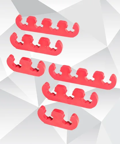 Miniatura 5 de RACOONA Separador de cable de bujía, 12 piezas de 0.276 in, 0.315 in, 0.335 in, 0.346 in, soporte de cable de bujía, accesorios de automóvil, telar