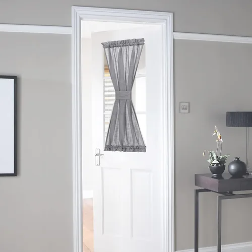 Miniatura 106 de NICETOWN - Cortinas transparentes para puerta de ventana, tratamiento de ventana lateral para puertas estrechas de vidrio/cocina/puerta delantera