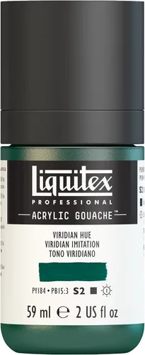 Miniatura 25 de Liquitex Professional - Gouache acrílico profesional, botella de 2 onzas (59 ml), blanco titanio