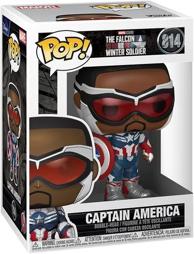 Miniatura 3 de POP Marvel: Falcon y el Soldado de Invierno – Figura de vinilo Pop de Sam Wilson como Capitán América Funko Pop