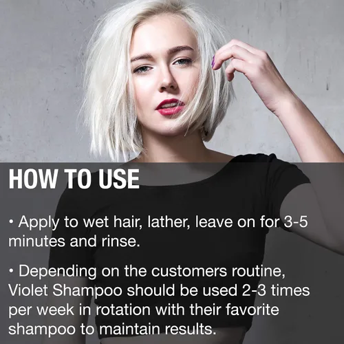 Miniatura 6 de GREAT CLIPS Solutions - Champú violeta, 10 onzas, champú tonificante que mejora el color del cabello, funciona en cabello natural y tratado