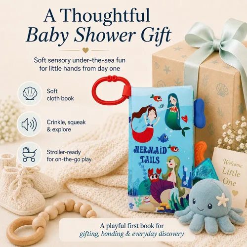 Miniatura 9 de Libros para bebés de 0 a 6 meses, libros arrugados para bebés, juguete sensorial táctil y tacto de 6 a 12 meses, juguetes de viaje suaves