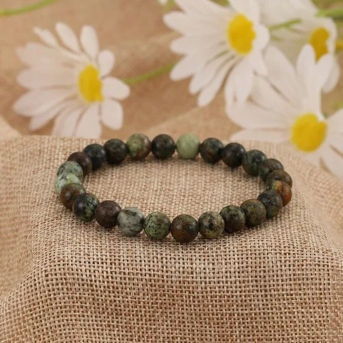 Miniatura 83 de Crystal Vibe Pulseras de cuentas de 0.315 in para mujeres y hombres, pulseras de cristal con piedras preciosas naturales, tamaño elástico ajustable