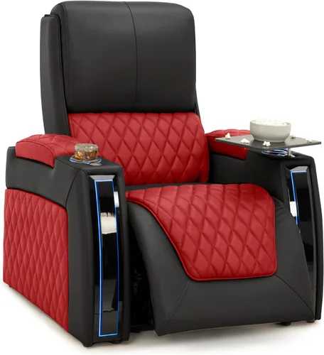 Miniatura 105 de Seatcraft Apex Zero-Gravity CoolZero - Asiento de cine en casa de cuero italiano, reposacabezas eléctrico, lumbar eléctrico, reclinable eléctrico